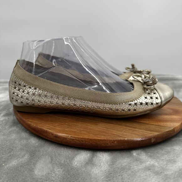 Sperry Top-Sider Shoes Womens Size 7M Ballet Flats Leather Bow Slip On STS93216 - Picture 1 of 12